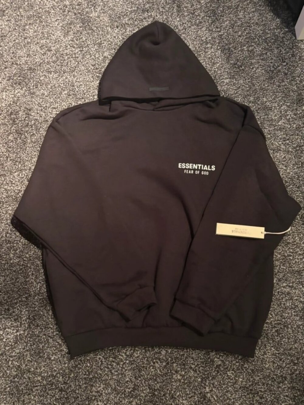 Fear of God Essentials Hoodie & Joggers Tracksuit Black Size M - Picture 6 of 6